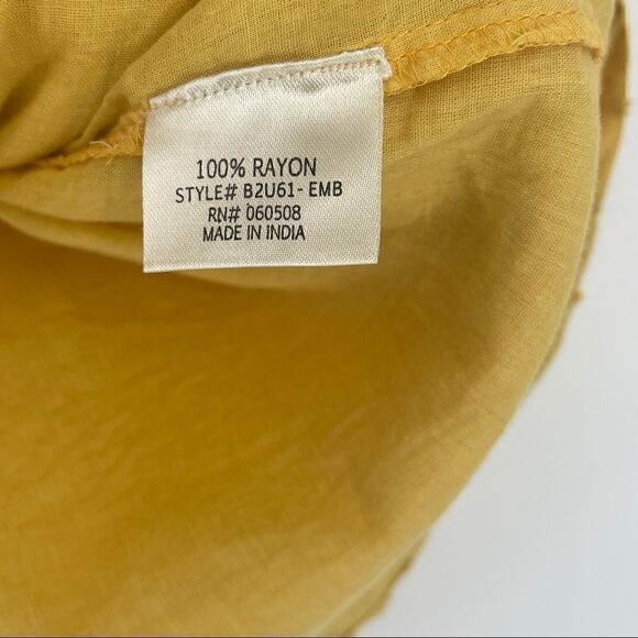 Blue Rose Peasant Blouse  - Picture 4 of 8